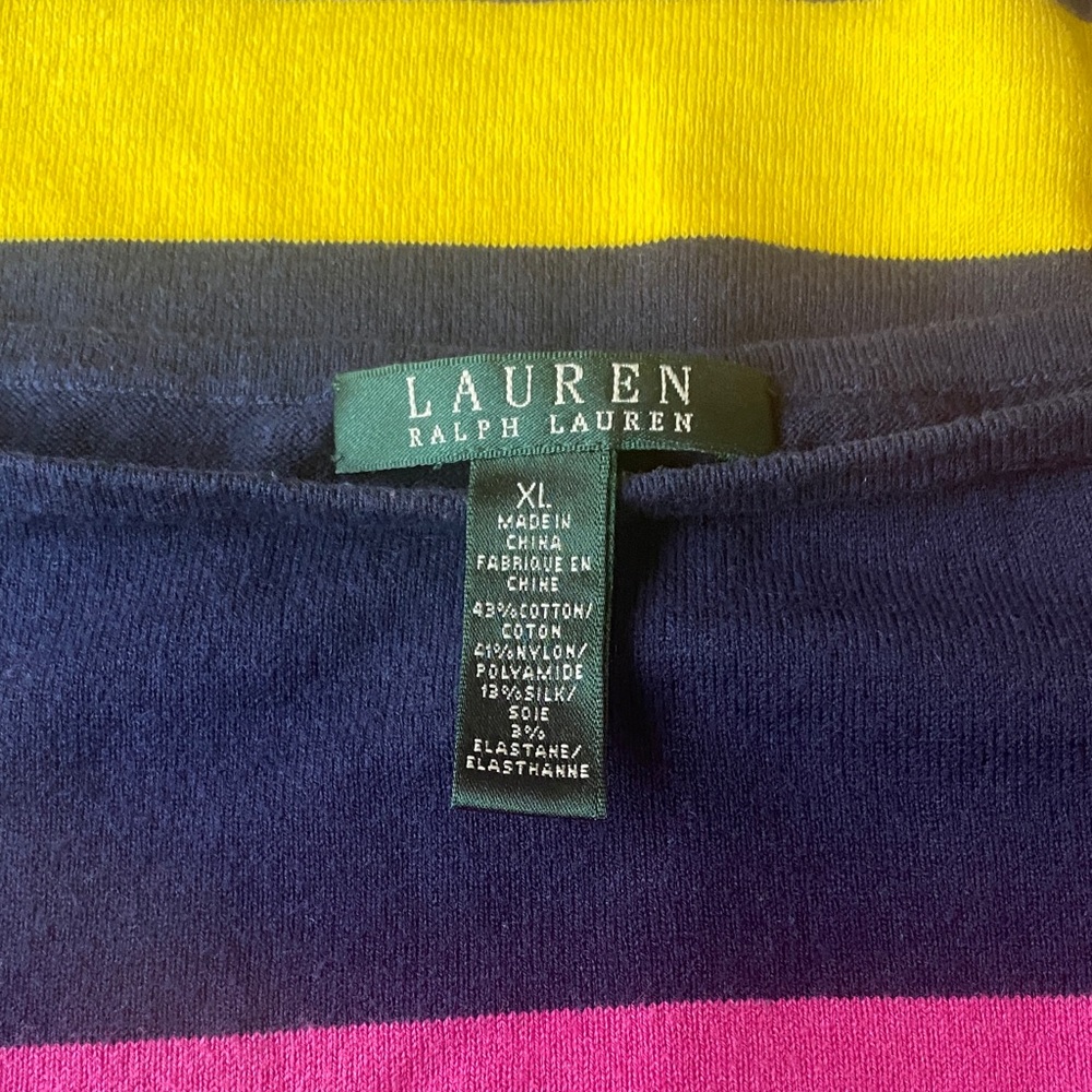 Lauren Ralph Lauren Colorful Striped Knit
